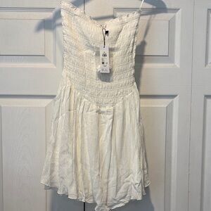 White Strapless Dress